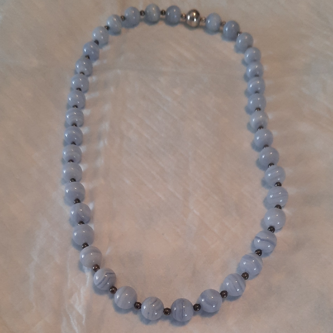 Milor Blue Lace Agate Necklace 50$